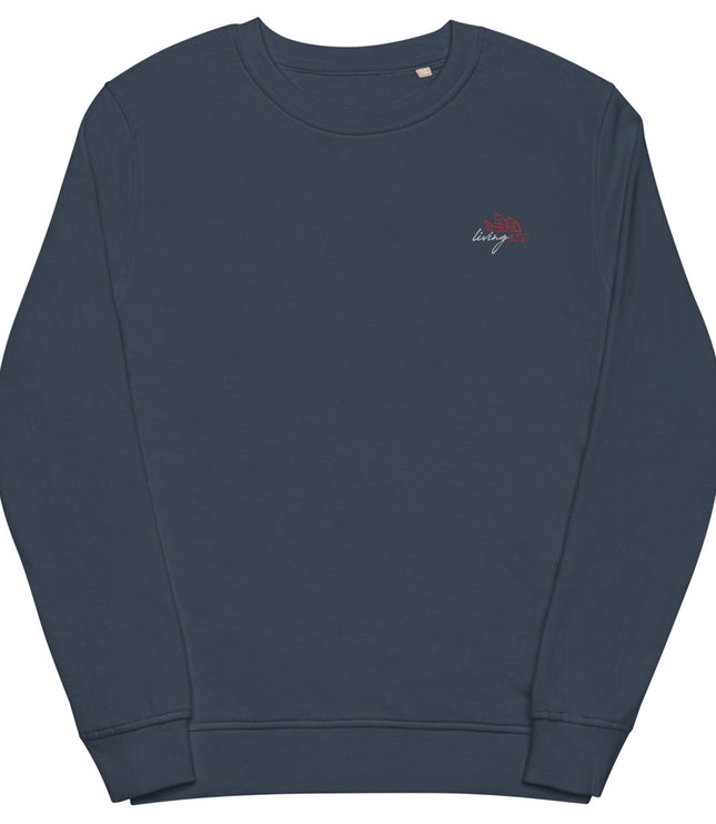 Living852 Logo | Unisex organic terry knit sweatshirt (medium weight)