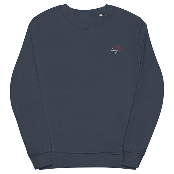 Living852 Logo | Unisex organic terry knit sweatshirt (medium weight)