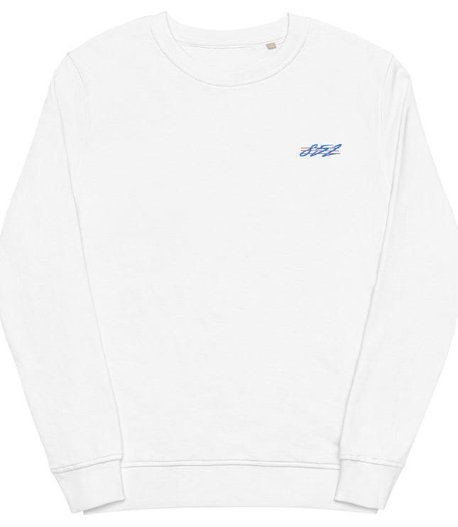 852 Retro Vibes (Blue / Pink) | Unisex organic terry knit sweatshirt (medium weight)