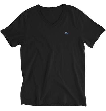 Itsy Bitsy Blue Taxi - Plain Jane | Unisex Short Sleeve V-Neck Tee Shirt