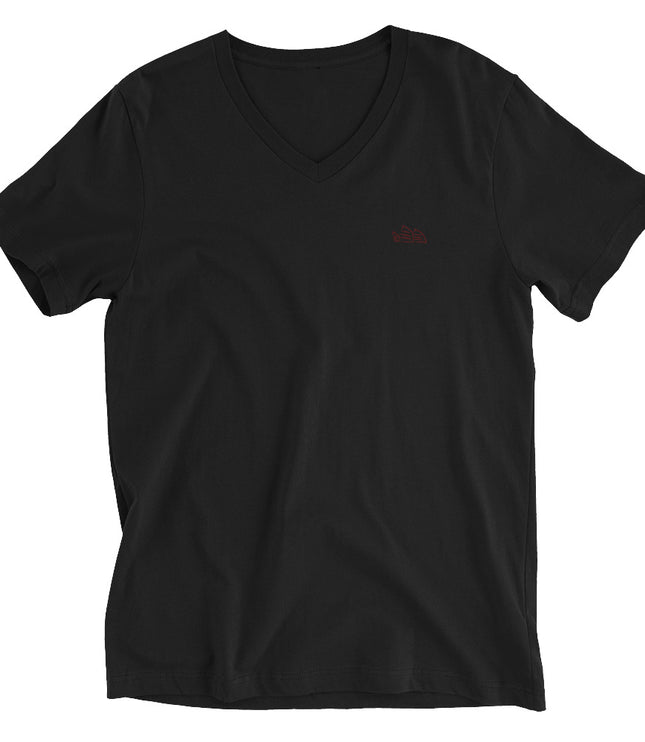 Unisex Short Sleeve V-Neck T-Shirt