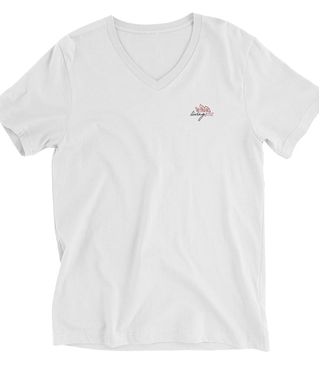 Living852 Logo | Unisex Short Sleeve V-Neck Tee Shirt