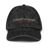 Hong Kong Living 852 (GRN/PNK) | Vintage Cotton Twill Dad Cap