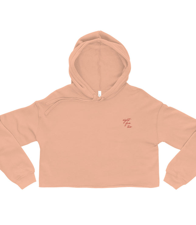 Eight Five Two Script | Womens Crop Hoodie Sweatshirt