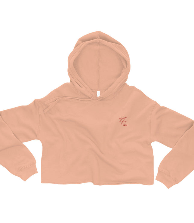 Eight Five Two Script | Womens Crop Hoodie Sweatshirt
