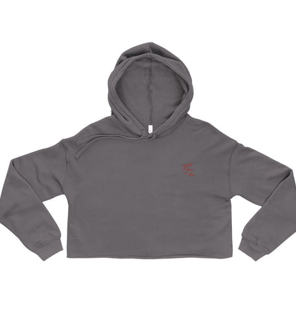 Eight Five Two Script | Womens Crop Hoodie Sweatshirt