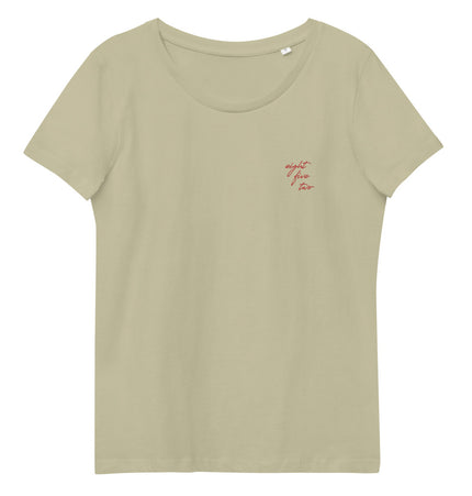 Eight Five Two Script | Women's Fitted Eco Tee