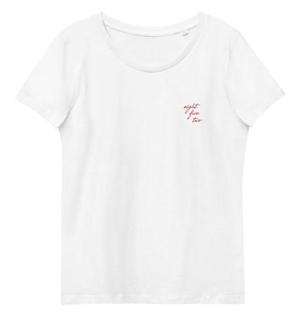 Eight Five Two Script | Women's Fitted Eco Tee