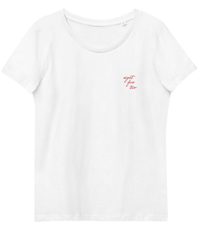 Eight Five Two Script | Women's Fitted Eco Tee